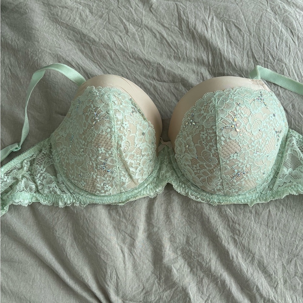Victoria's Secret Lace Bra - Light Green